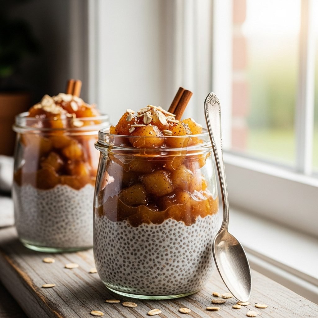 Cozy Apple Cinnamon Chia Seed Pudding (The Perfect Healthy Breakfast!)