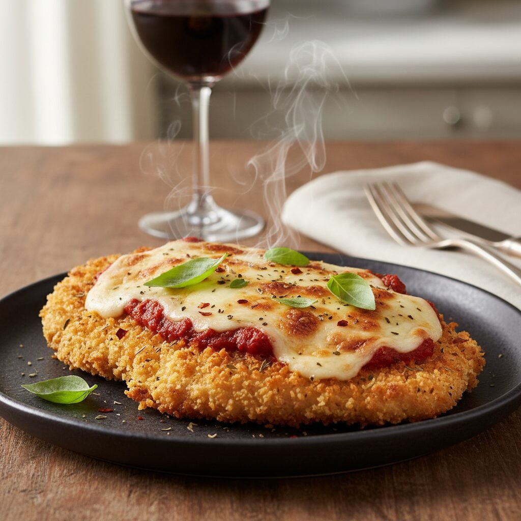 Crispy Baked Chicken Parmesan With Whole Wheat Crumbs