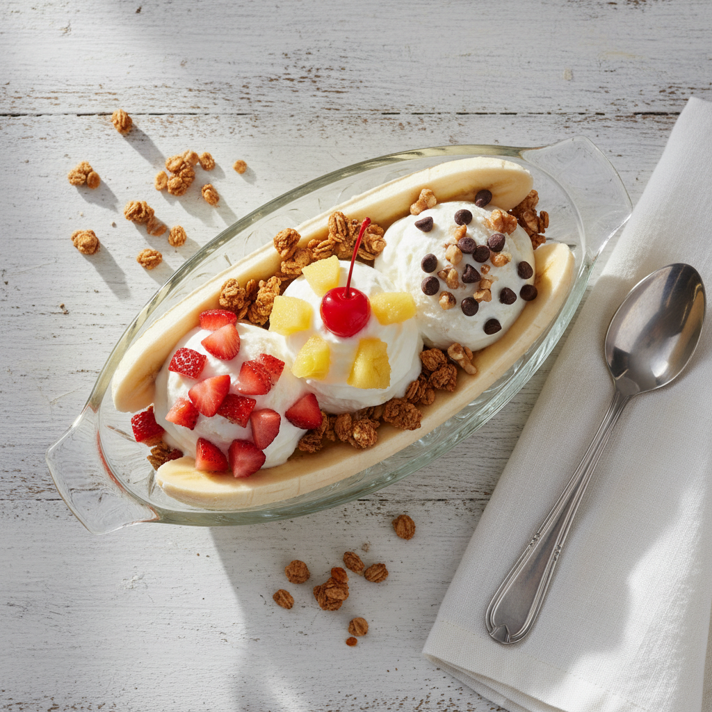 Banana Split Yogurt Bowl Healthy Recipe