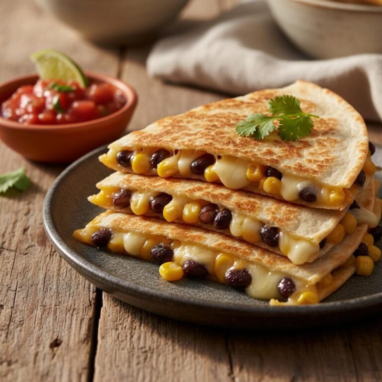 Crispy Black Bean and Corn Quesadillas: The Ultimate 15-Minute Light Lunch