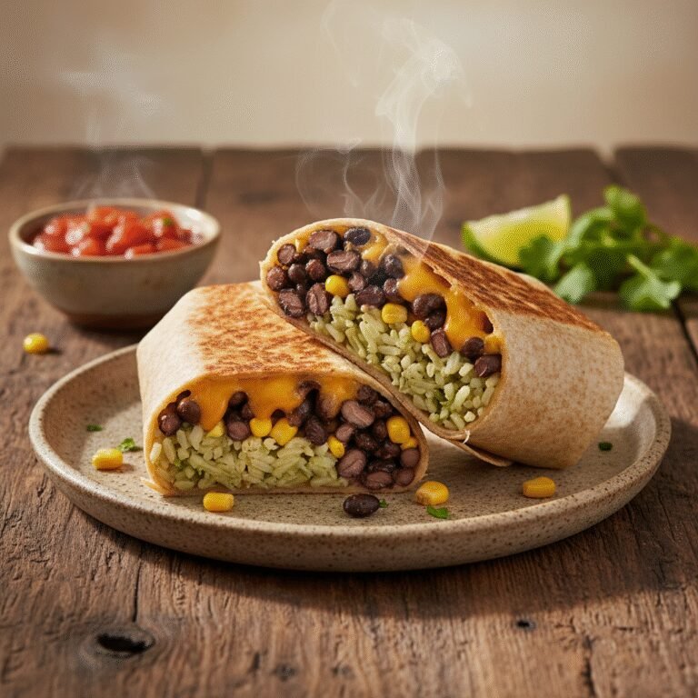Healthy Brown Rice & Black Bean Burritos: The Ultimate Meal Prep Lunch