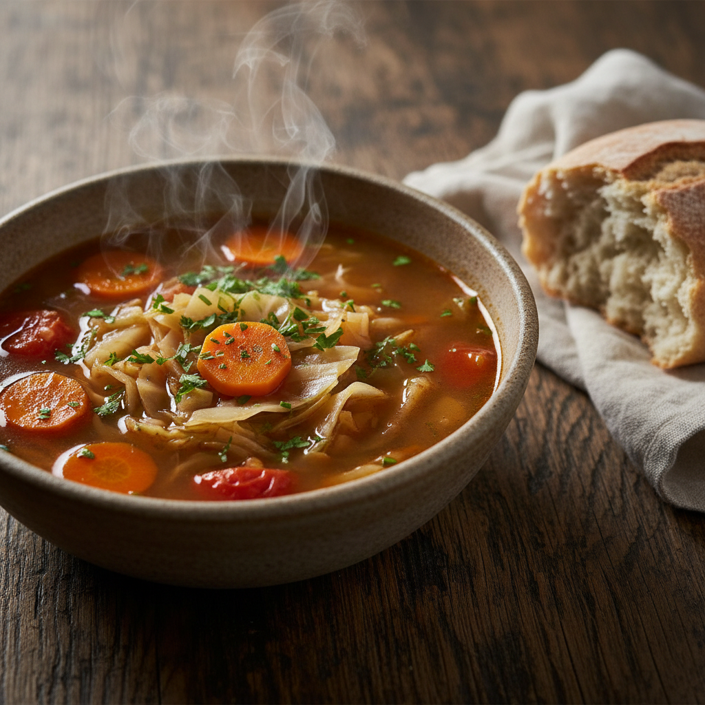 Hearty Cabbage Soup With Carrots And Tomatoes: The Ultimate Healthy Comfort Bowl