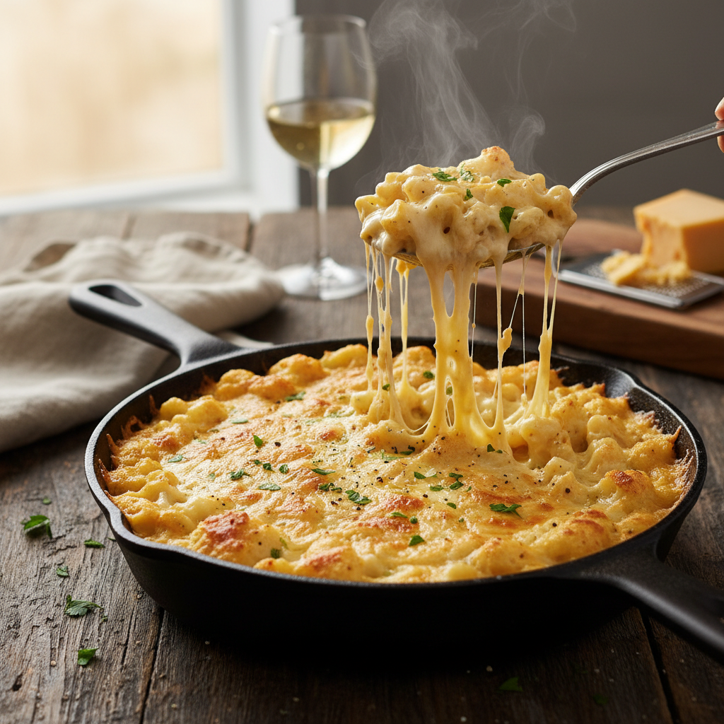 The Ultimate Creamy Low Carb Cauliflower Mac and Cheese