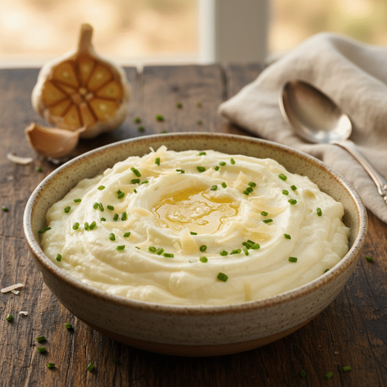 Velvety Garlic Parmesan Cauliflower Mash: The Ultimate Low-Carb Comfort Side