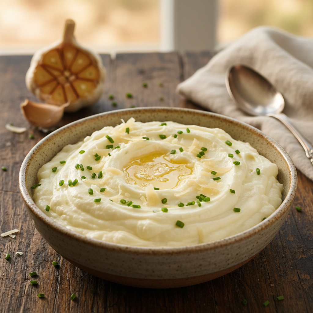 Velvety Garlic Parmesan Cauliflower Mash: The Ultimate Low-Carb Comfort Side