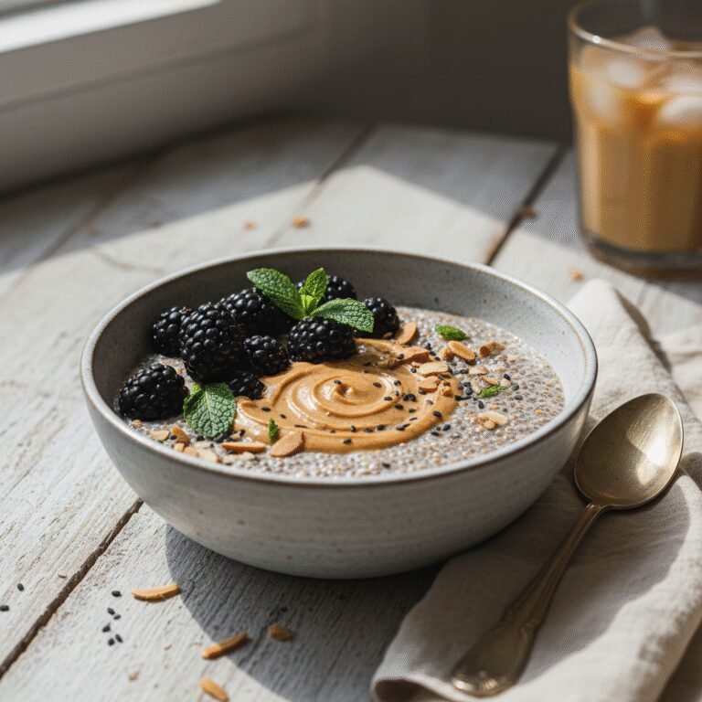 Creamy Dreamy Chia and Flaxseed Breakfast Porridge