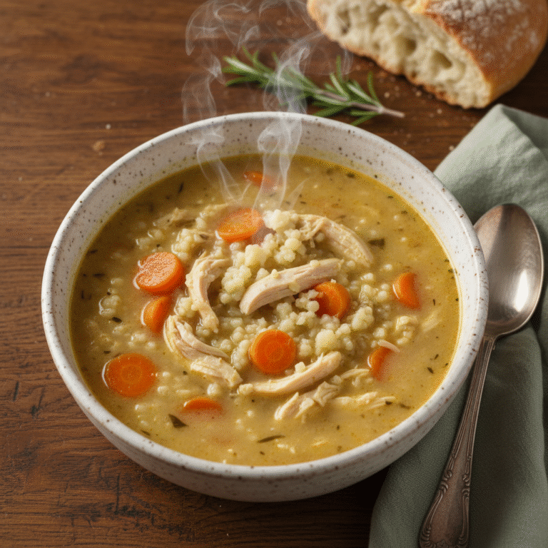Homestyle Creamy Chicken and Cauliflower Rice Soup: The Ultimate Low Carb Comfort Bowl