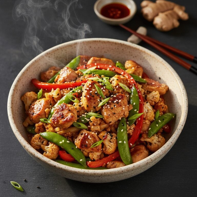 Better-Than-Takeout Chicken and Cauliflower Rice Stir Fry (Low Carb & Keto)