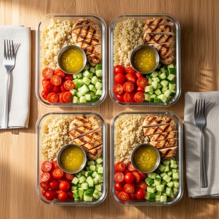 Lemon Herb Chicken Quinoa Meal Prep Bowls