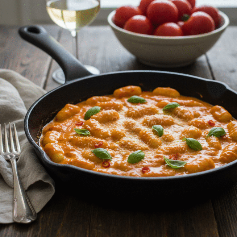 Creamy Tomato Basil Gnocchi: The Ultimate Light Vegetarian Comfort Food