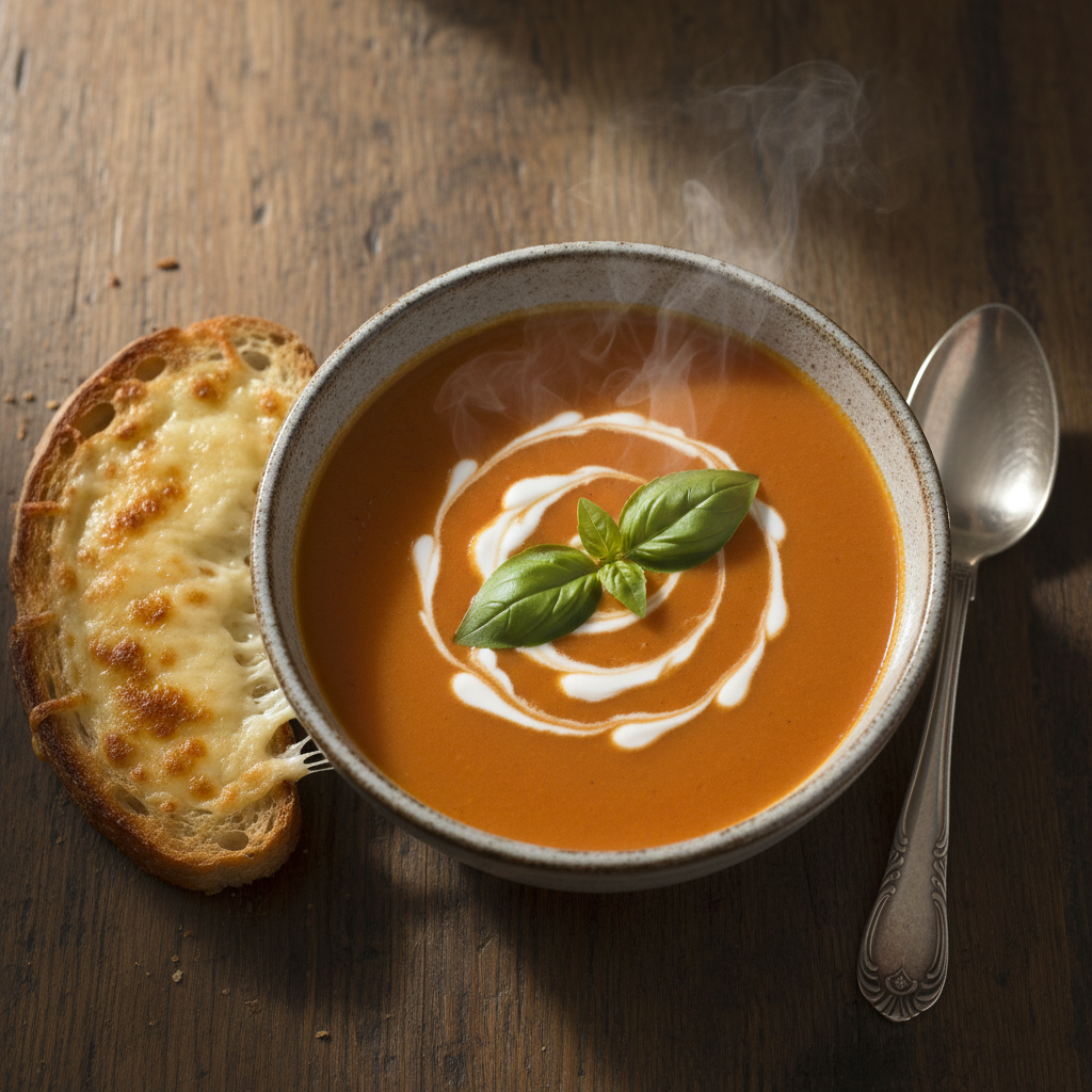 The Ultimate Creamy Tomato Basil Soup With Greek Yogurt (No Heavy Cream!)