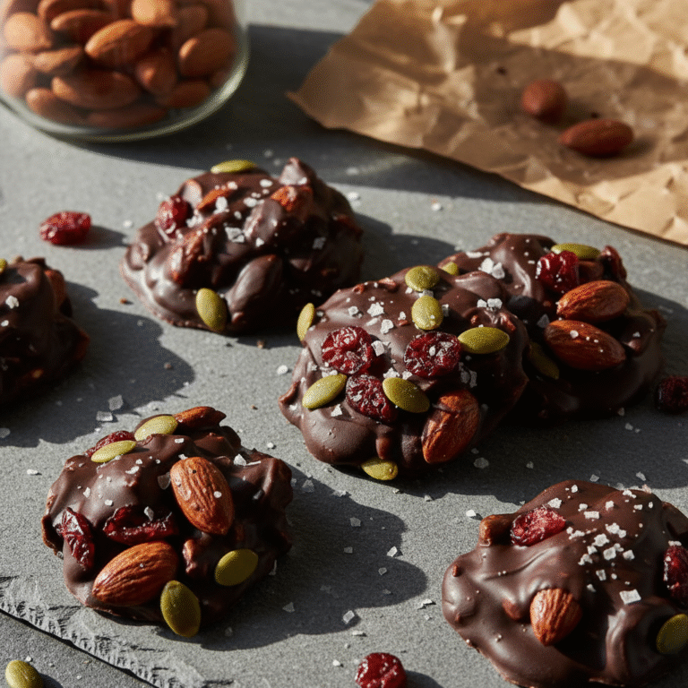 Decadent Dark Chocolate Almond Trail Mix Clusters: The Ultimate Healthy Snack