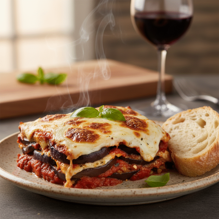 Guilt-Free Indulgence: The Ultimate Eggplant Parmesan Bake With Mozzarella Light