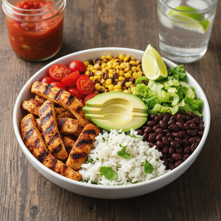Fiesta Chicken Burrito Bowl with Crisp Lettuce: The Ultimate Healthy Dinner