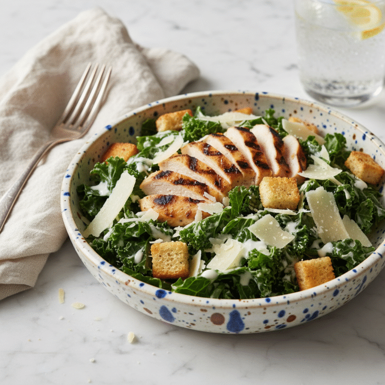 Ultimate Grilled Chicken Kale Caesar Salad: The Best Light & Healthy Recipe