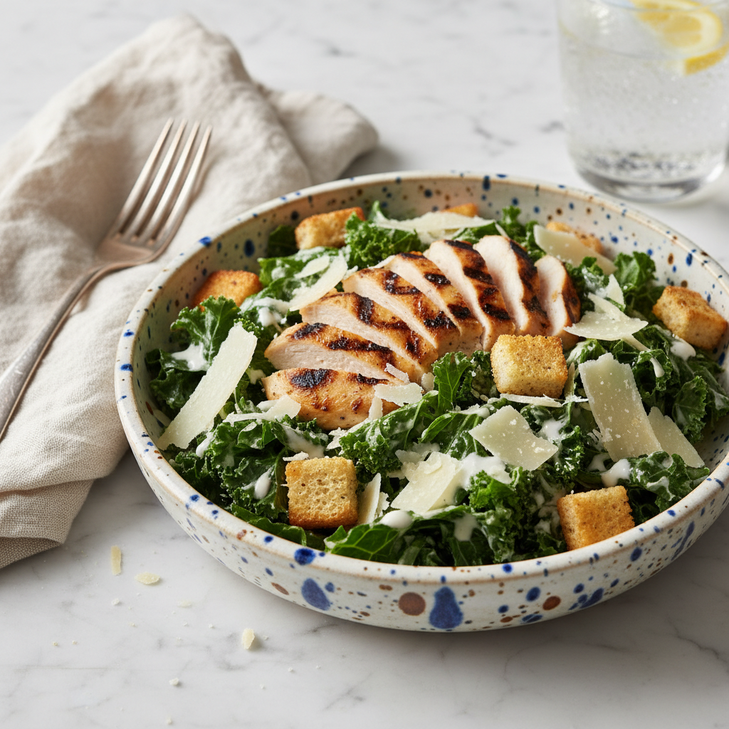 Ultimate Grilled Chicken Kale Caesar Salad: The Best Light & Healthy Recipe