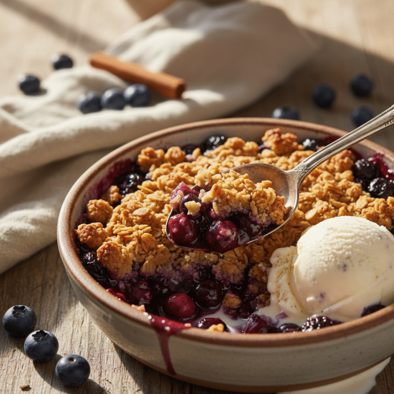 The Ultimate Healthy Blueberry Crisp With Oat Crumble Recipe
