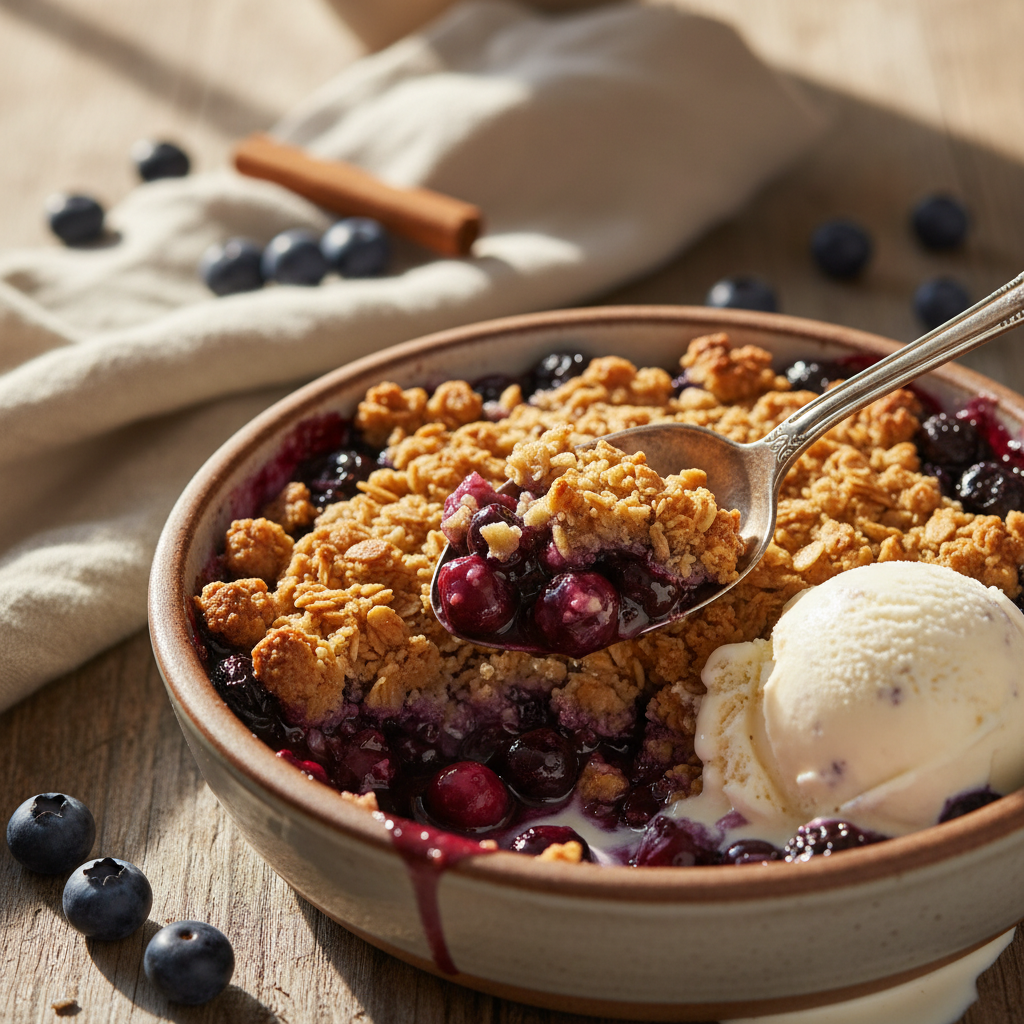 The Ultimate Healthy Blueberry Crisp With Oat Crumble Recipe