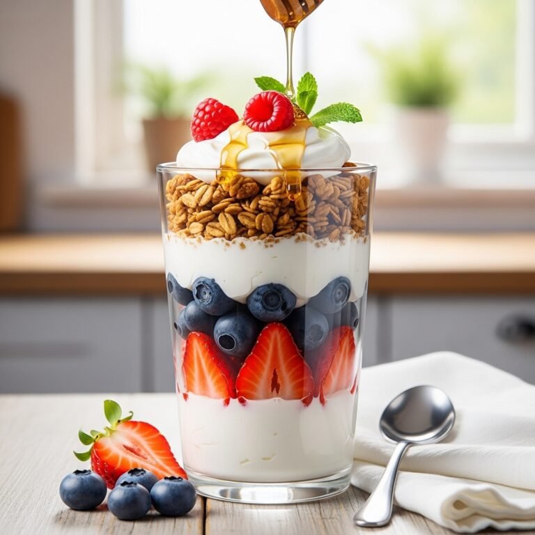 The Ultimate High-Protein Greek Yogurt Parfait with Berries