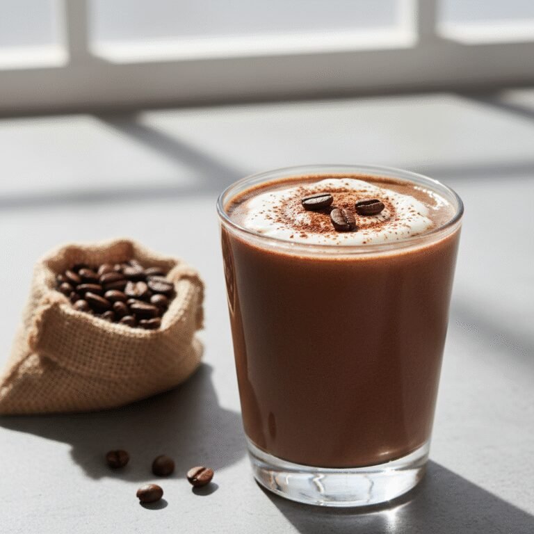 5-Minute High Protein Mocha Smoothie (Your New Favorite Breakfast!)