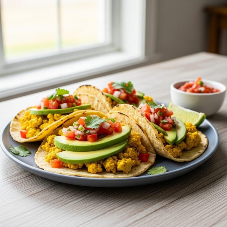 The Ultimate High-Protein Tofu Scramble Breakfast Tacos