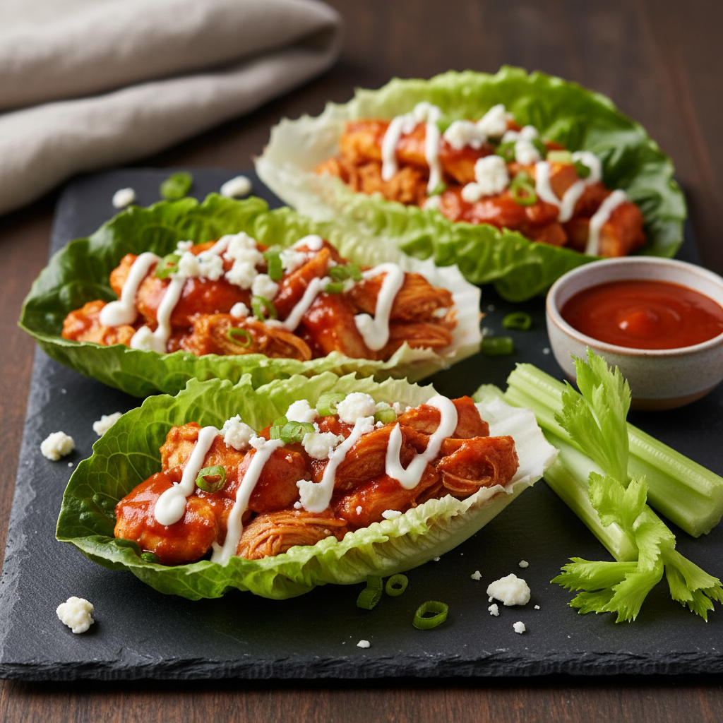 Ultimate Keto Buffalo Chicken Lettuce Wraps: Spicy, Crunchy & Low-Carb