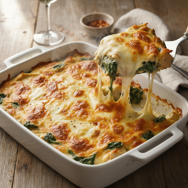 Creamy Keto Spinach Artichoke Chicken Bake – The Ultimate Low Carb Dinner