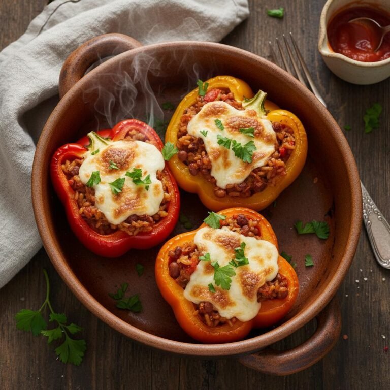Hearty Lentil and Brown Rice Stuffed Peppers: The Ultimate Healthy Lunch Prep