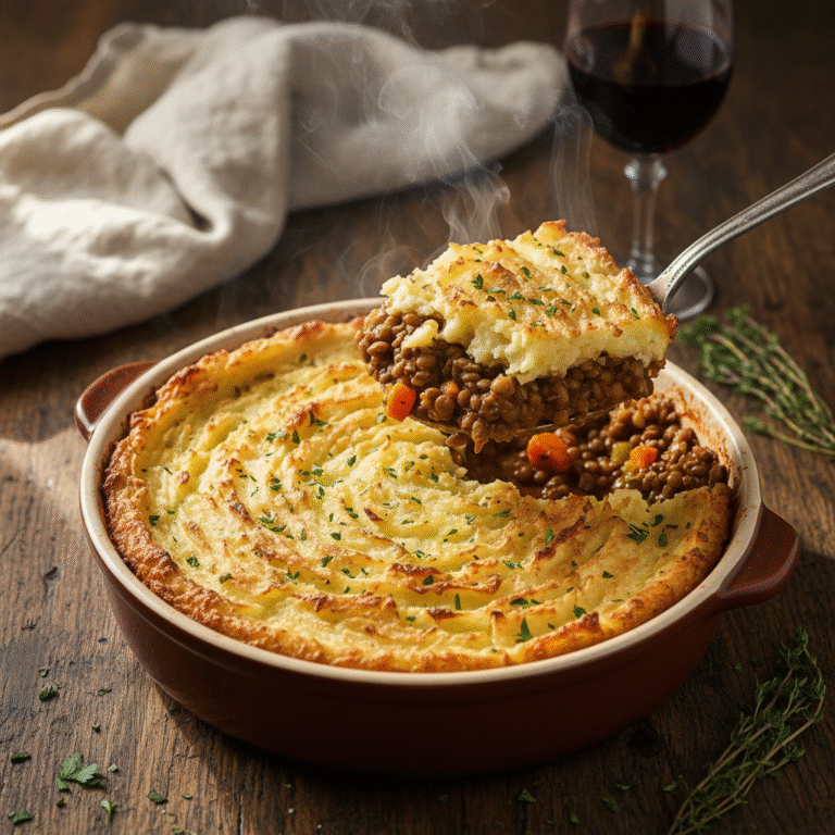 The Ultimate Healthy Lentil and Vegetable Cottage Pie