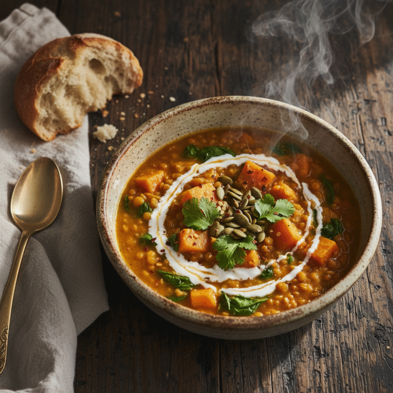 Creamy Golden Lentil Sweet Potato Coconut Stew: The Ultimate Healthy Comfort Food