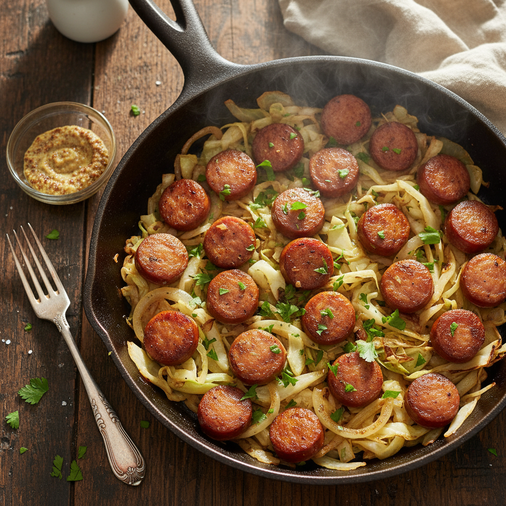 Low Carb Cabbage And Sausage Skillet - The Ultimate 30-Minute Keto Dinner