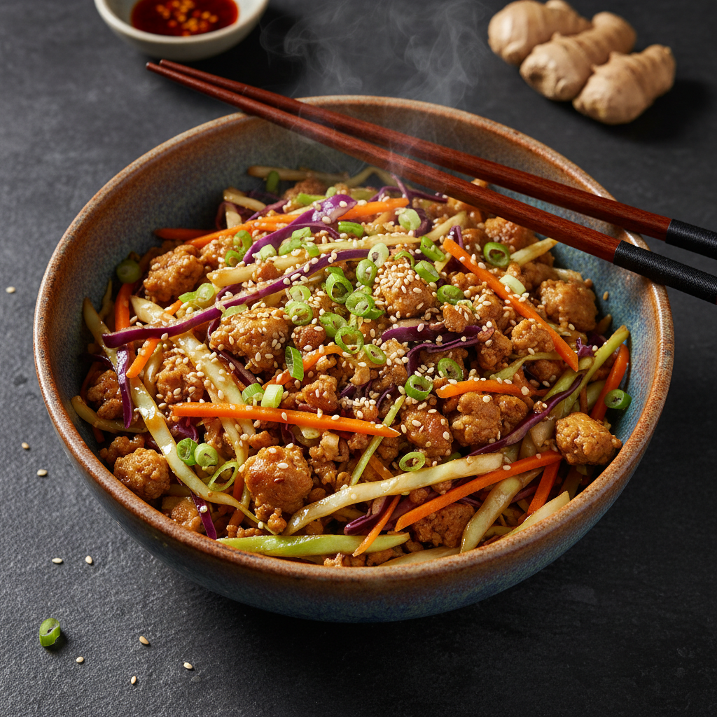 The Ultimate Low Carb Egg Roll In A Bowl With Turkey Recipe: 20-Minute Keto Dinner