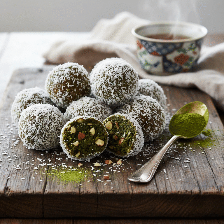 No-Bake Matcha Coconut Energy Balls: The Ultimate 10-Minute Superfood Snack