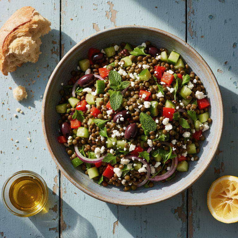 The Ultimate Mediterranean Lentil Salad With Fresh Herbs