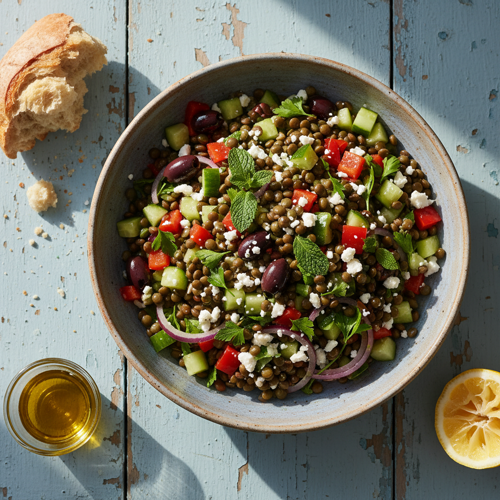 The Ultimate Mediterranean Lentil Salad With Fresh Herbs