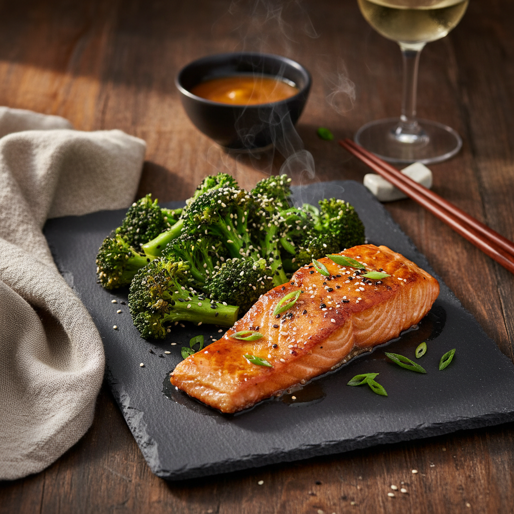 The Ultimate Miso Glazed Salmon With Sesame Broccoli: A 20-Minute Umami Bomb