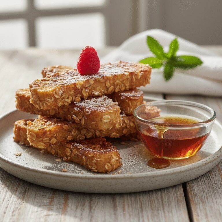 Healthy Baked Oatmeal French Toast Sticks