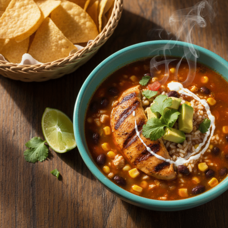 Authentic One Pot Mexican Chicken and Rice Soup: A Cozy 30-Minute Meal