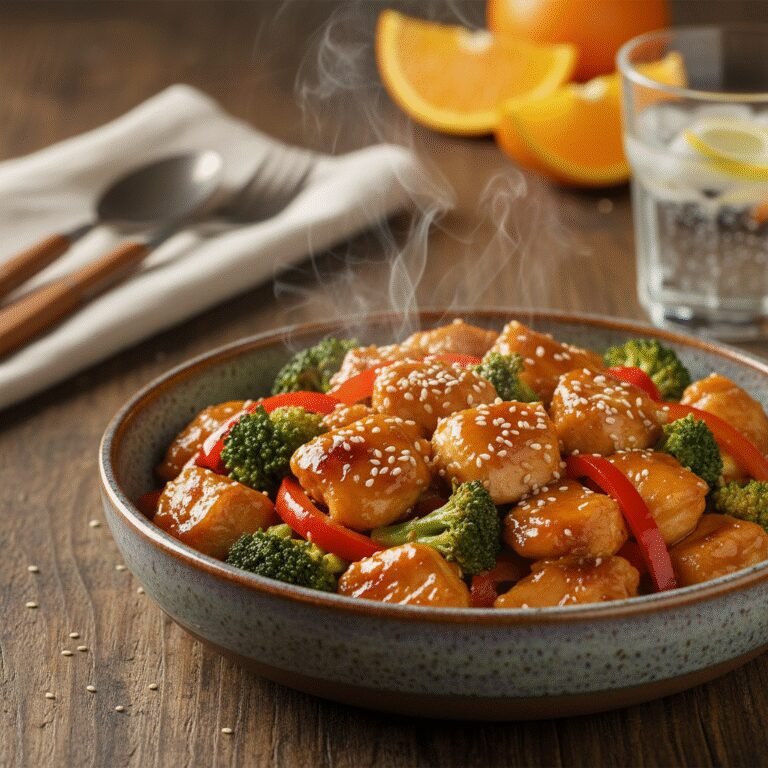 Better-Than-Takeout Healthy Orange Ginger Chicken Stir Fry
