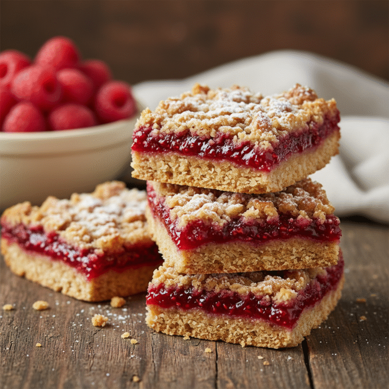 The Best Raspberry Oatmeal Bars With Buttery Crumb Topping