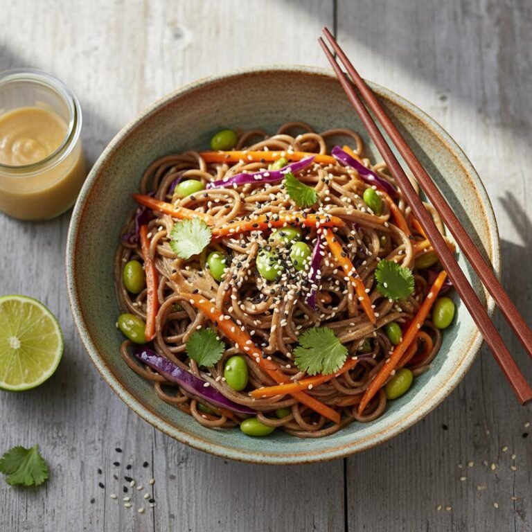 The Ultimate Glow Bowl: 20-Minute Sesame Ginger Soba Noodle Lunch