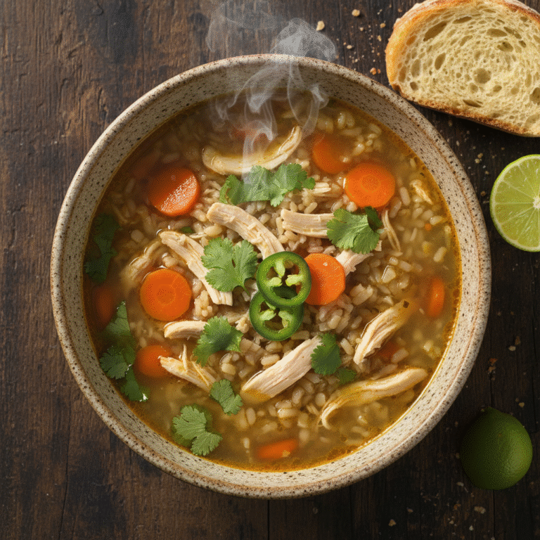 Spicy Chicken and Brown Rice Soup – The Ultimate Healthy Comfort Bowl
