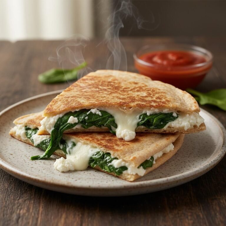 Crispy Spinach Ricotta Whole Wheat Quesadillas: The Ultimate 15-Minute Healthy Lunch