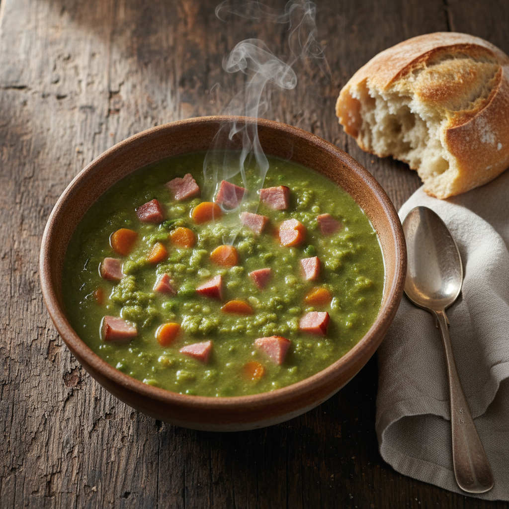 Hearty Split Pea Soup With Turkey Ham: A Healthy Comfort Classic