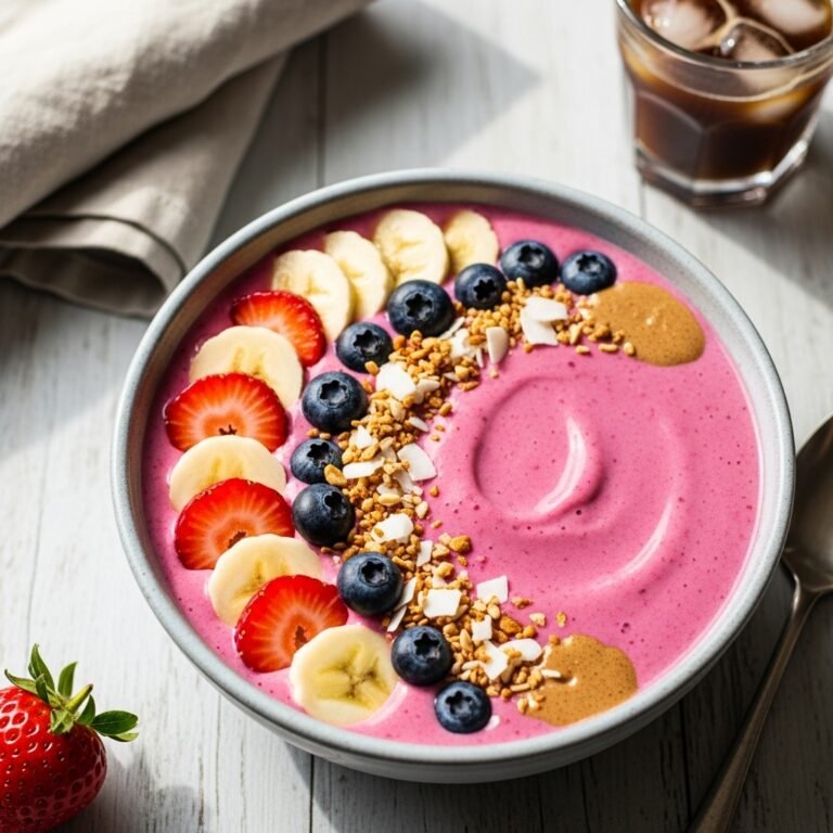 The Ultimate Strawberry Banana Smoothie Bowl (Healthy & Delicious!)