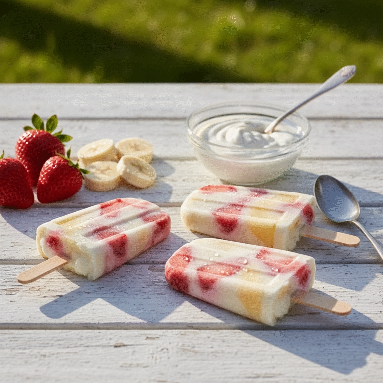 Creamy Strawberry Banana Yogurt Popsicles: The Ultimate Healthy Summer Treat