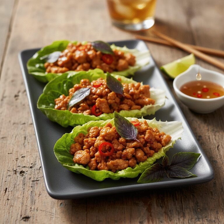 Better-Than-Takeout Thai Basil Ground Turkey Lettuce Wraps (Pad Krapow Style)