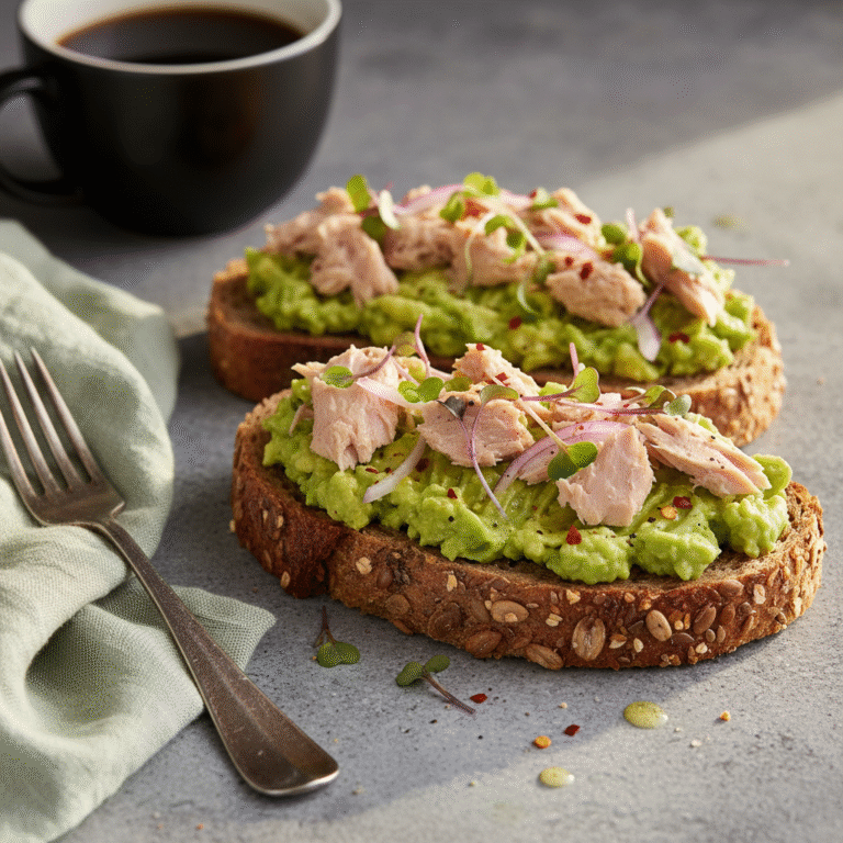 The Ultimate Tuna and Avocado Whole Grain Toast: A Powerhouse Breakfast or Lunch