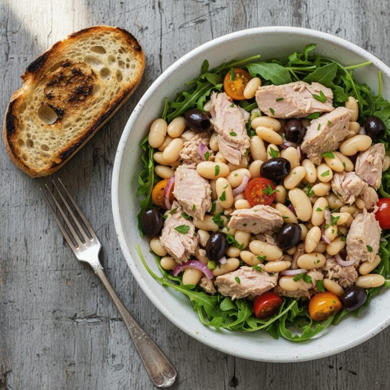 The Ultimate Tuna and White Bean Lunch Salad Bowl
