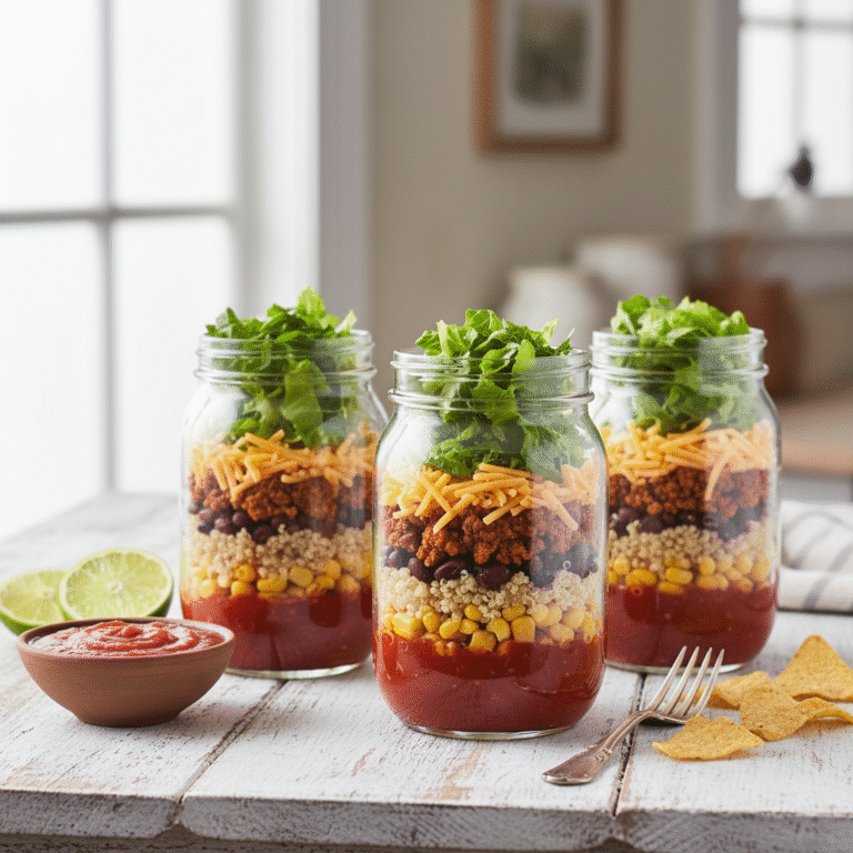 Turkey And Quinoa Taco Salad Jar Recipe: The Ultimate Meal Prep Lunch